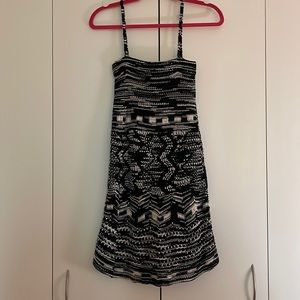 M Missoni Crochet Zigzag Knit Dress